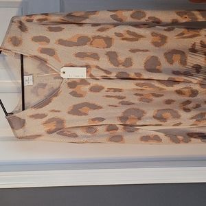 NWT Cheetah print sweater